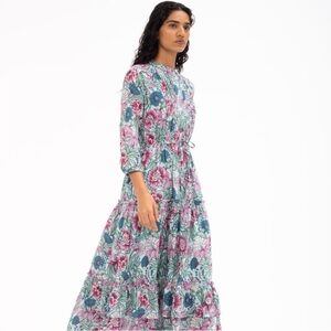 BANJANAN Bazaar Organic Cotton Dress in Morrissey Plume